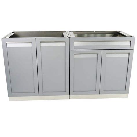 stainless steel outdoor sink with cabinet|outdoor stainless steel cabinets freestanding.